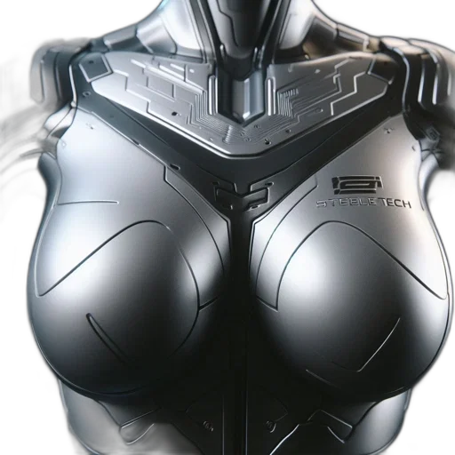 robot, jacket, mask, weapon transparent PNG cut-out