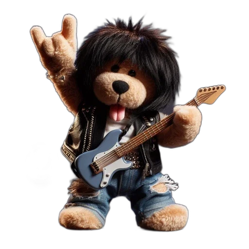 anthropomorphic, bear, dressed, like transparent PNG cut-out