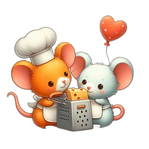food, concept art, pixel art, two transparent PNG cut-out