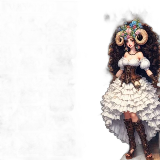dress, creature, mask, concept art transparent PNG cut-out