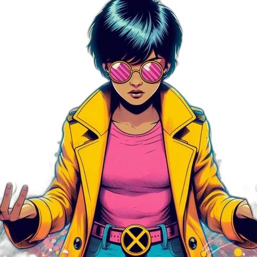 jacket, comic book art, cyberpunk, concept art transparent PNG cut-out