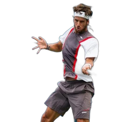 staff, tennis, player, action transparent PNG cut-out