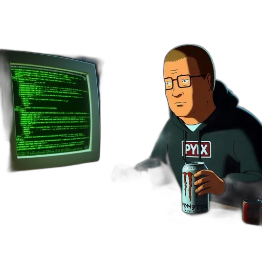 jacket, robot, pixel art, cyberpunk transparent PNG cut-out