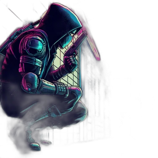robot, shoes, mask, weapon transparent PNG cut-out