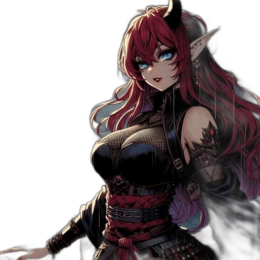 dragon, staff, weapon, dress transparent PNG cut-out