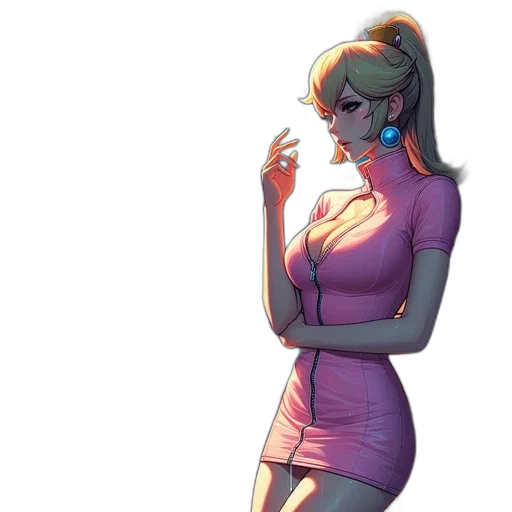 dress, staff, jacket, concept art transparent PNG cut-out