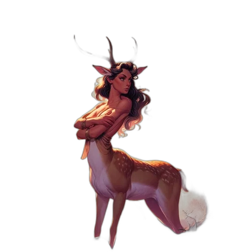 creature, animal, staff, dress transparent PNG cut-out