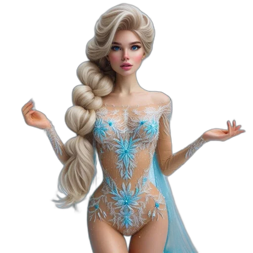 dress, fantasy art, concept art, 3d render transparent PNG cut-out