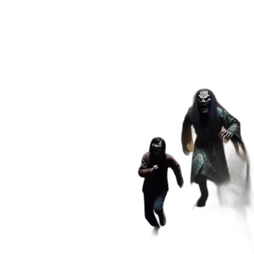 creature, mask, concept art, 3d render transparent PNG cut-out