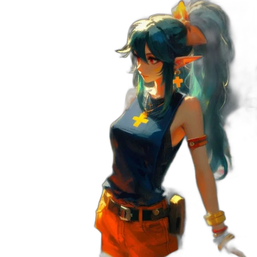 staff, dress, weapon, concept art transparent PNG cut-out