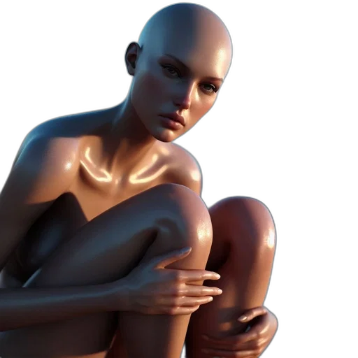 robot, jewelry, 3d render, photorealistic transparent PNG cut-out