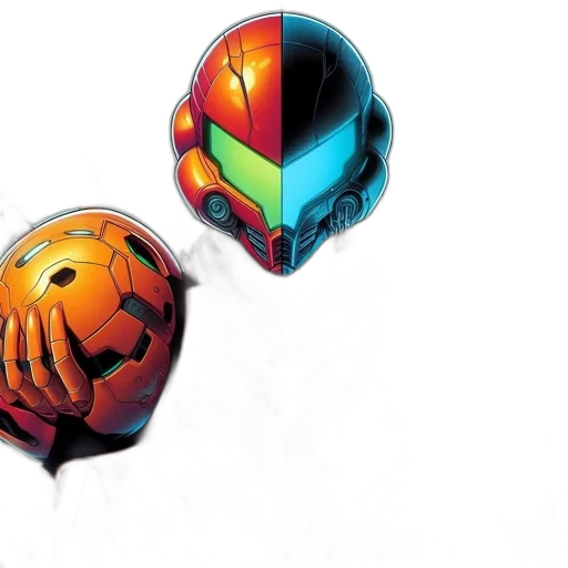 mask, robot, concept art, comic book art transparent PNG cut-out