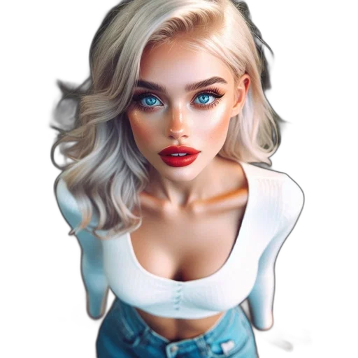 face, dress, jacket, hair transparent PNG cut-out