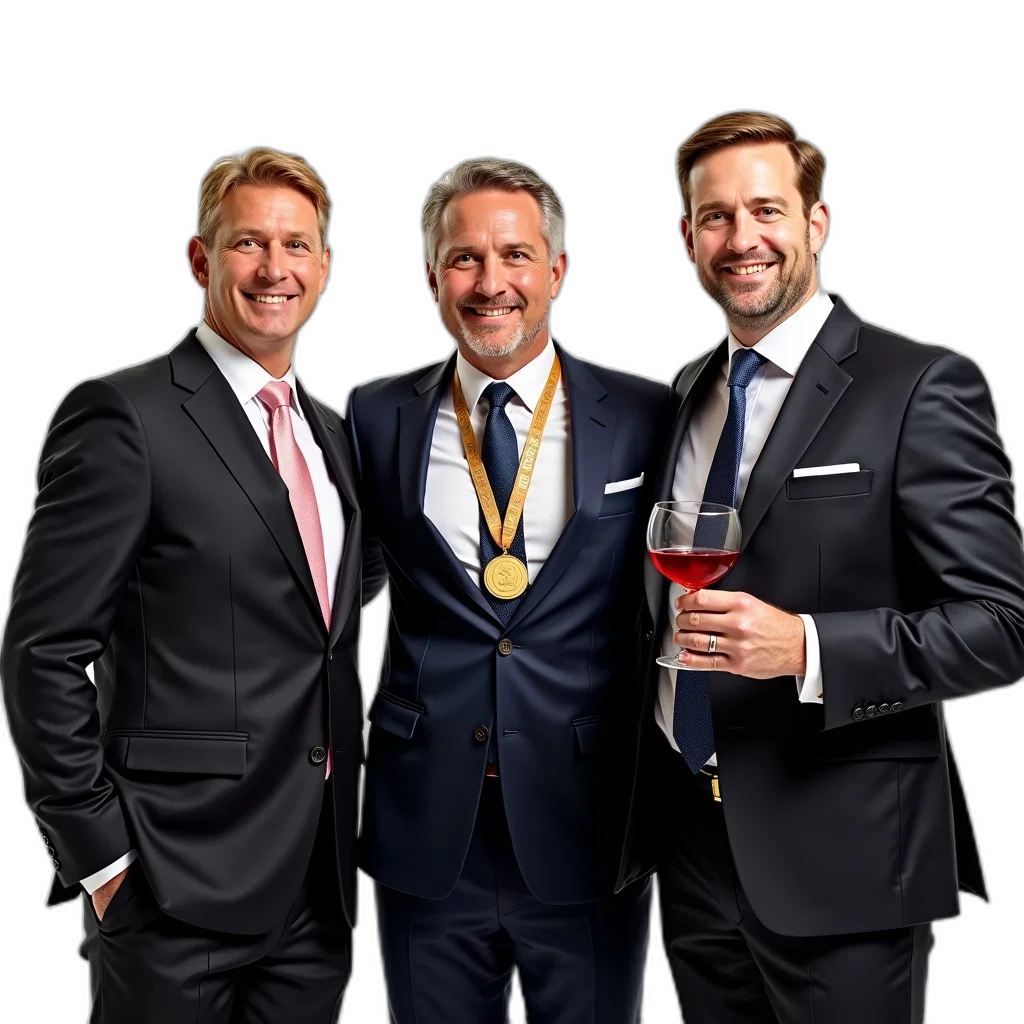 staff, three, men, suits transparent PNG cut-out