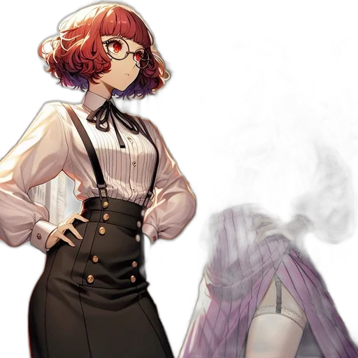 dress, staff, mask, jacket transparent PNG cut-out