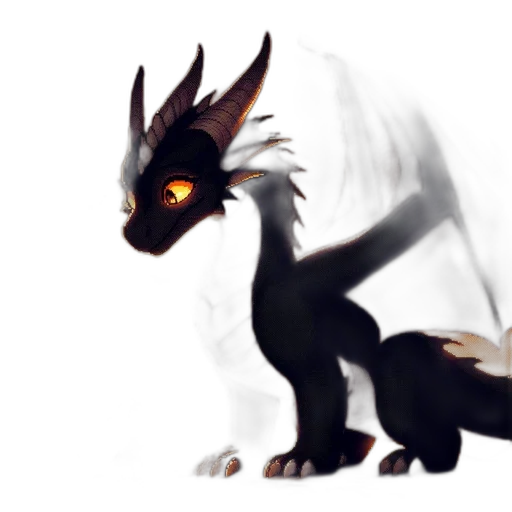dragon, creature, animal, staff transparent PNG cut-out
