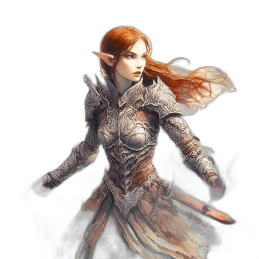 sword, dragon, staff, fantasy art transparent PNG cut-out