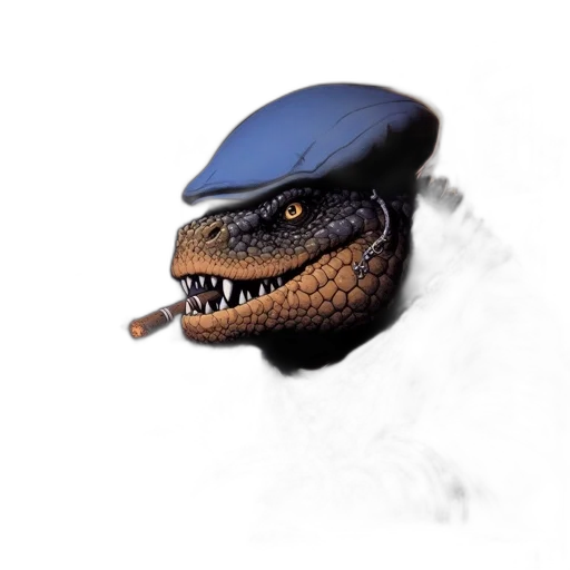 dragon, creature, hat, animal transparent PNG cut-out