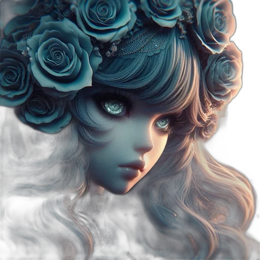 mask, face, crown, flower transparent PNG cut-out