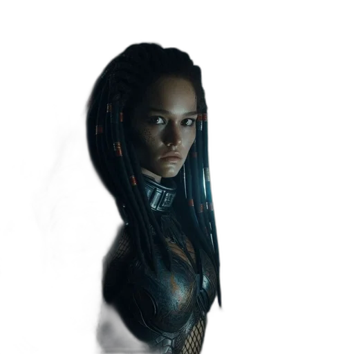 robot, staff, face, dragon transparent PNG cut-out