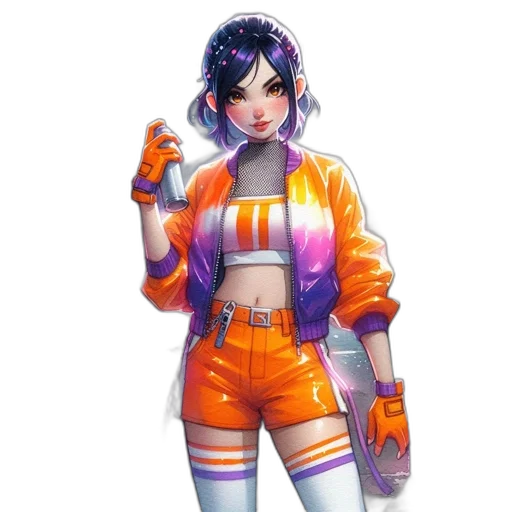 jacket, staff, weapon, concept art transparent PNG cut-out