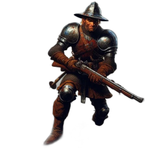 weapon, staff, sword, hat transparent PNG cut-out