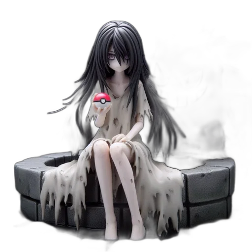 dress, flower, creature, weapon transparent PNG cut-out