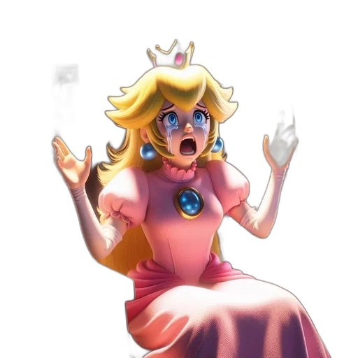 crown, dress, staff, face transparent PNG cut-out