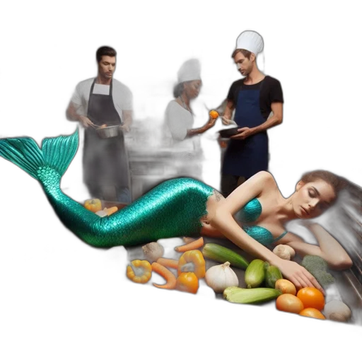 food, concept art, 3d render, photorealistic transparent PNG cut-out