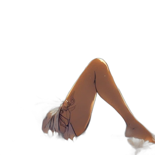 hair, shoes, dress, creature transparent PNG cut-out