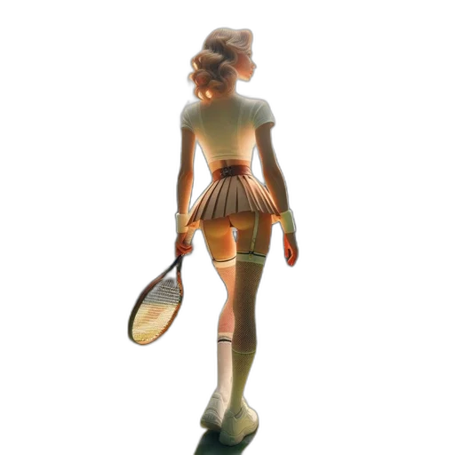 dress, staff, robot, 3d render transparent PNG cut-out