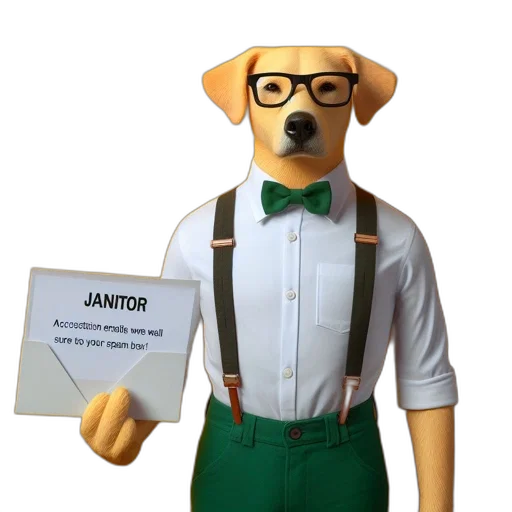 staff, animal, robot, 3d render transparent PNG cut-out