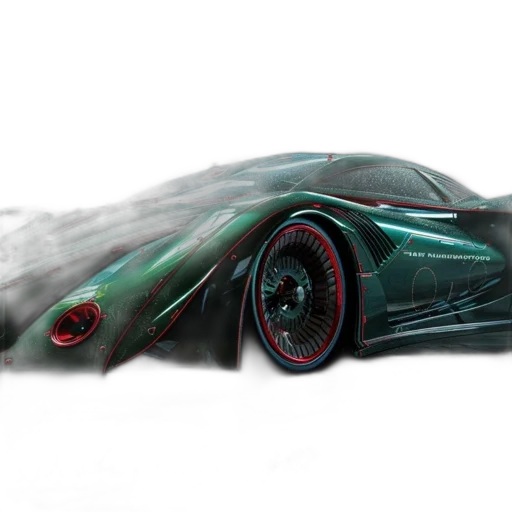 car, dragon, concept art, 3d render transparent PNG cut-out