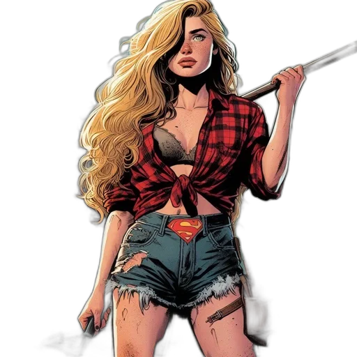 comic book art, concept art, cartoon, fantasy art transparent PNG cut-out