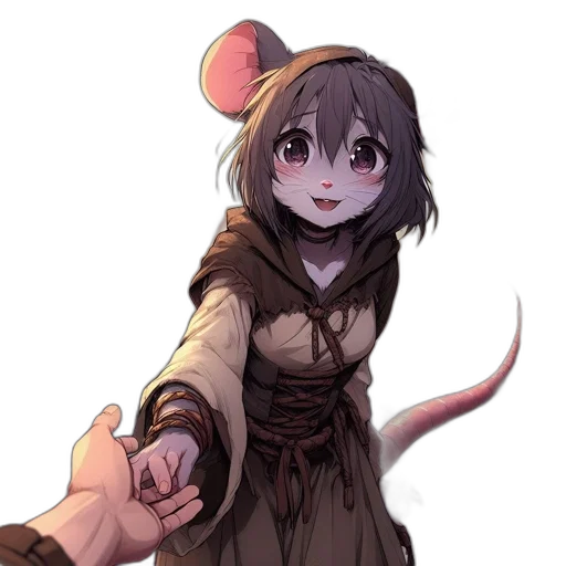 staff, weapon, animal, hat transparent PNG cut-out