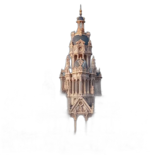 building, crown, staff, dress transparent PNG cut-out
