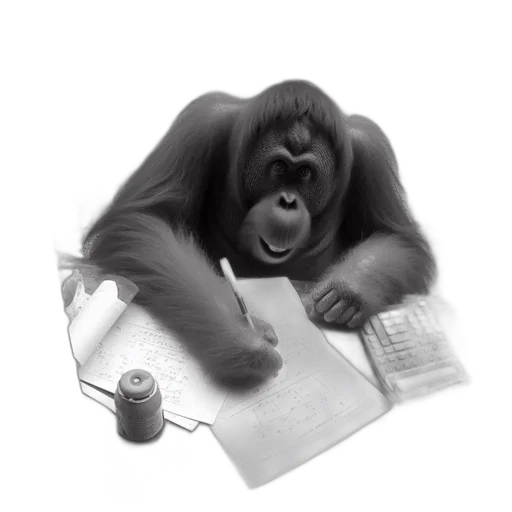 animal, staff, concept art, photorealistic transparent PNG cut-out
