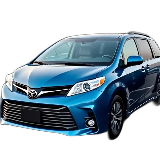 car, photorealistic, blue, toyota transparent PNG cut-out