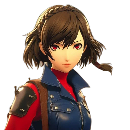 jacket, face, weapon, staff transparent PNG cut-out