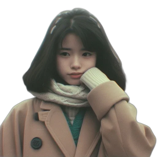 jacket, face, hair, robot transparent PNG cut-out