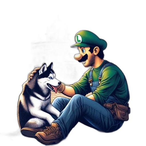 animal, pixel art, concept art, watercolor transparent PNG cut-out