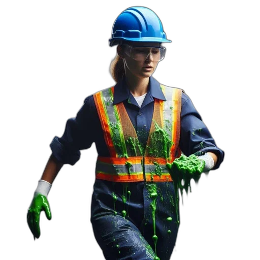 staff, robot, jacket, concept art transparent PNG cut-out