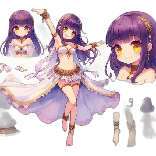 staff, dress, weapon, fantasy art transparent PNG cut-out