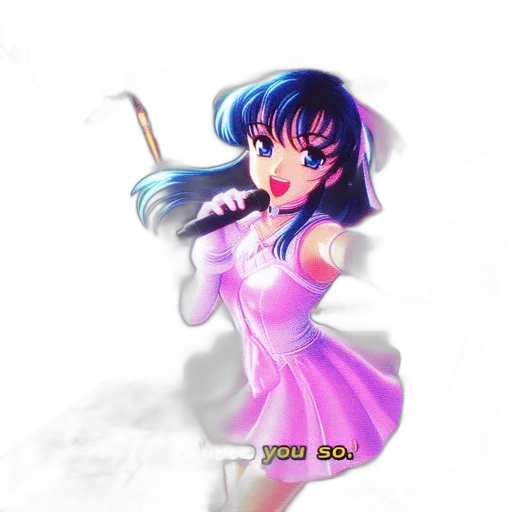 dress, weapon, robot, vaporwave transparent PNG cut-out