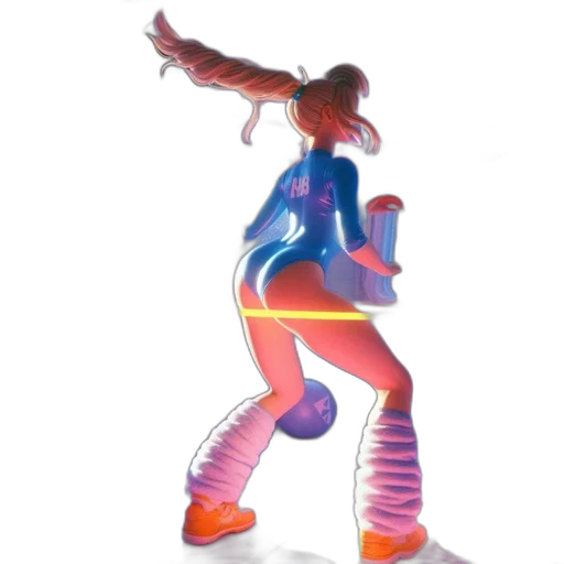 jacket, staff, hair, robot transparent PNG cut-out