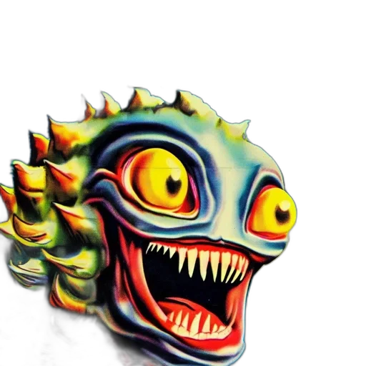 creature, mask, dragon, face transparent PNG cut-out