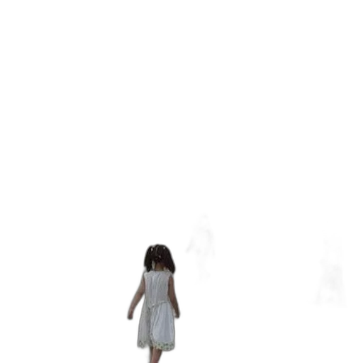 dress, robot, creature, staff transparent PNG cut-out