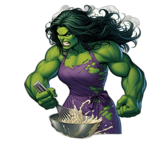 comic book art, concept art, fantasy art, kitchen transparent PNG cut-out
