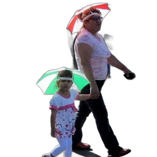 umbrella, hat, mask, robot transparent PNG cut-out