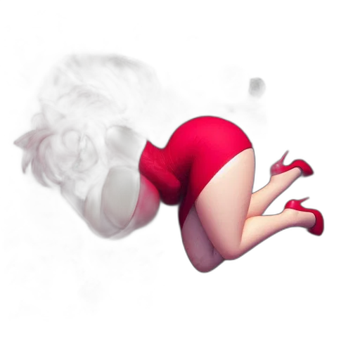 dress, concept art, 3d render, pixel art transparent PNG cut-out